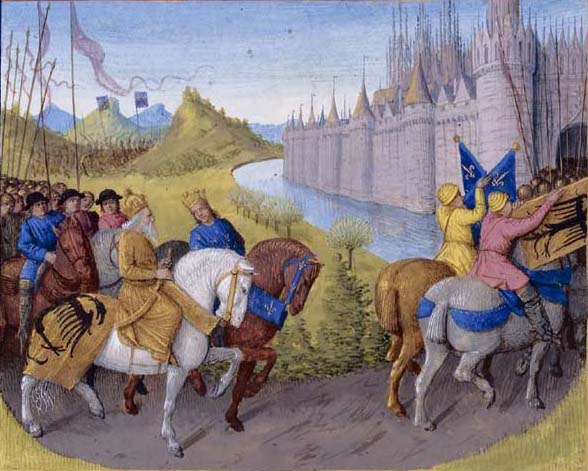 Arrival of the crusaders at Constantinople